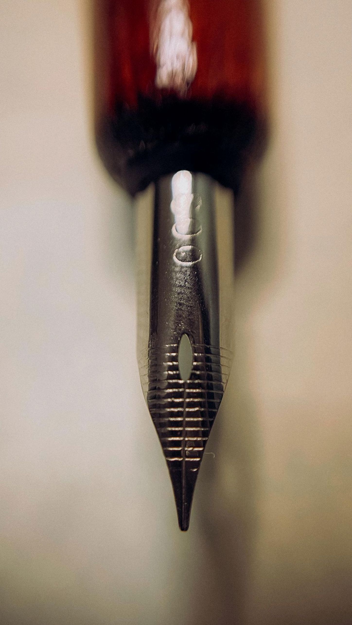 Fountain pen nib macro detail