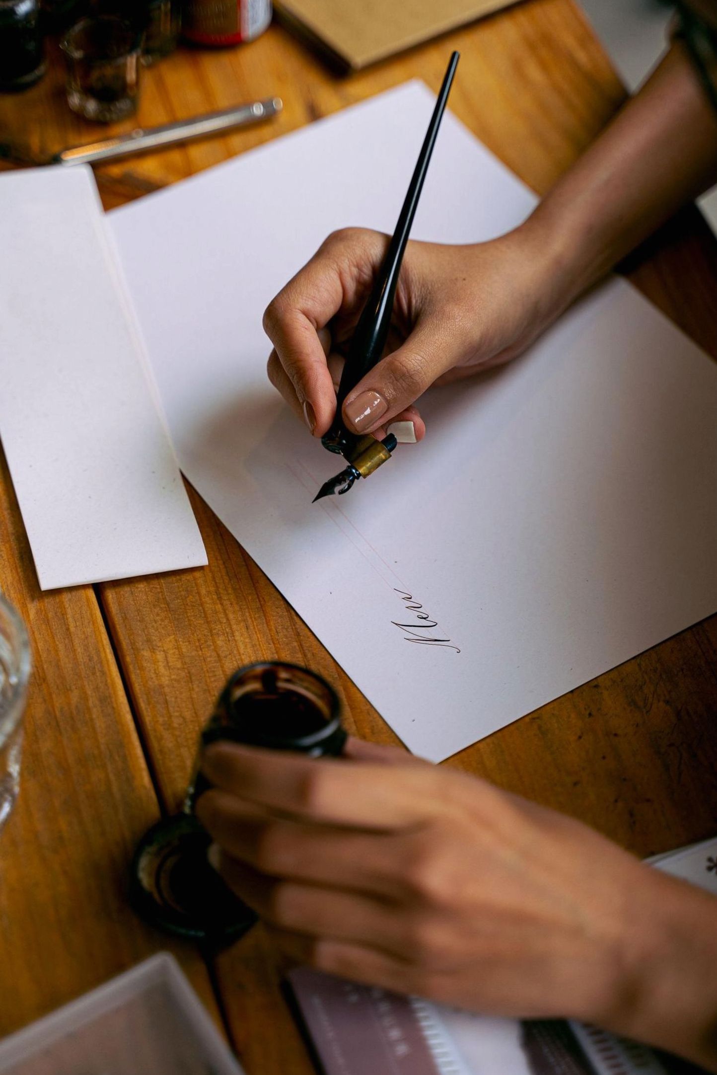 Fountain pen writing